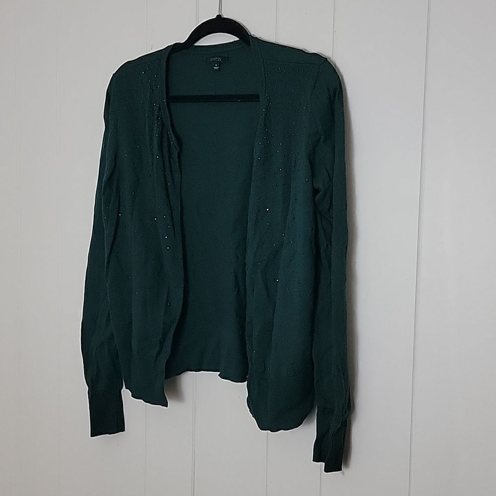 Forest green cardigan